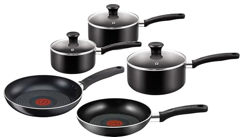 Jolof Store 5-Piece Non-Stick Cookware Set – Saucepan and Fry Pan Kit