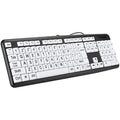 Jolof Store Large Print Wired Keyboard – High Contrast for Seniors