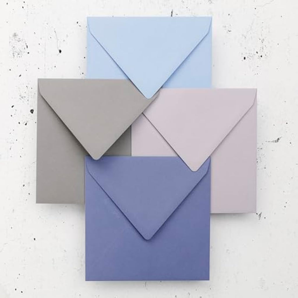 Clairefontaine Pollen Square Envelopes – Koala Grey 140mm (Pack of 20)