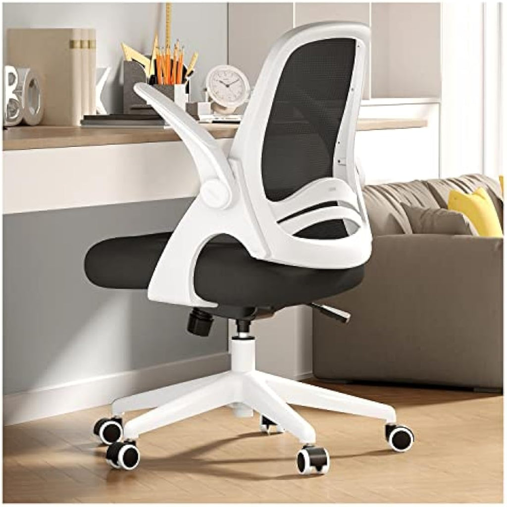 Hbada Ergonomic Mesh Office Chair – Flip-up Arms & Compact Design