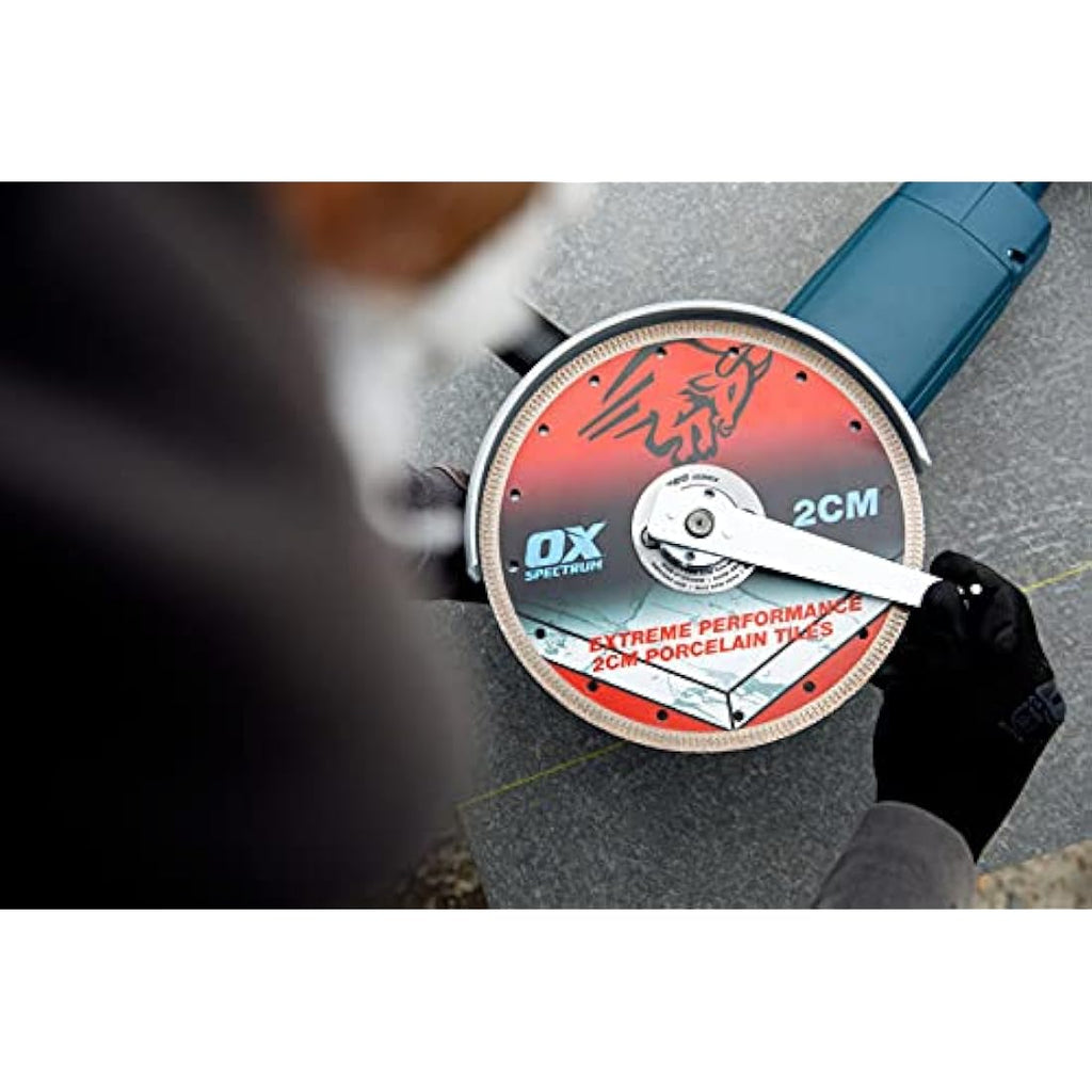 OX Pro 2CM Porcelain Cutting Diamond Blade - 230/22.23mm Blue