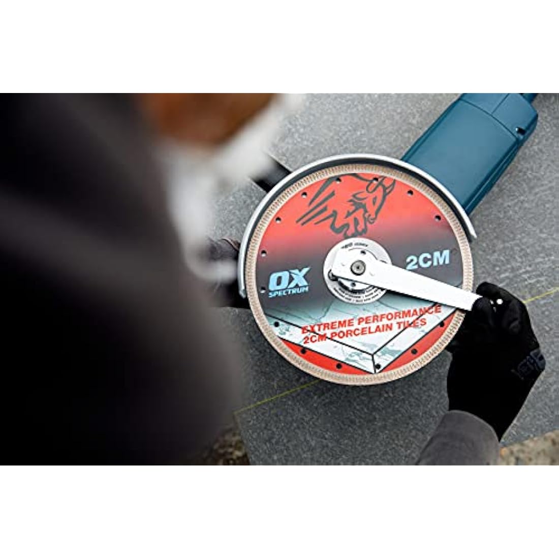 OX Pro 2CM Porcelain Cutting Diamond Blade - 230/22.23mm Blue