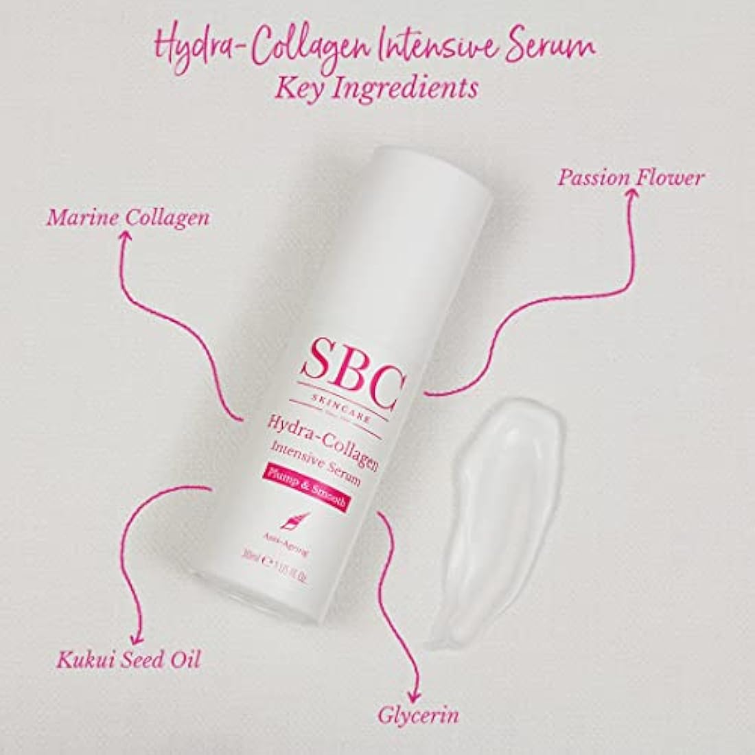 SBC Skincare Hydra-Collagen Intensive Anti-Ageing Face Serum - 30ml
