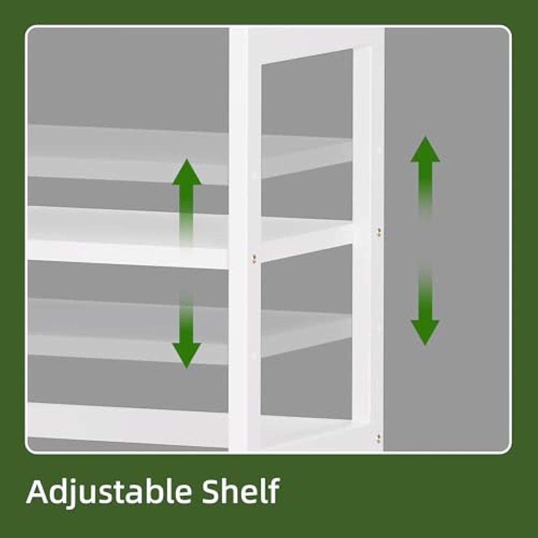 5-Tier Bamboo Bookshelf – Modern Industrial Wood Display Shelf
