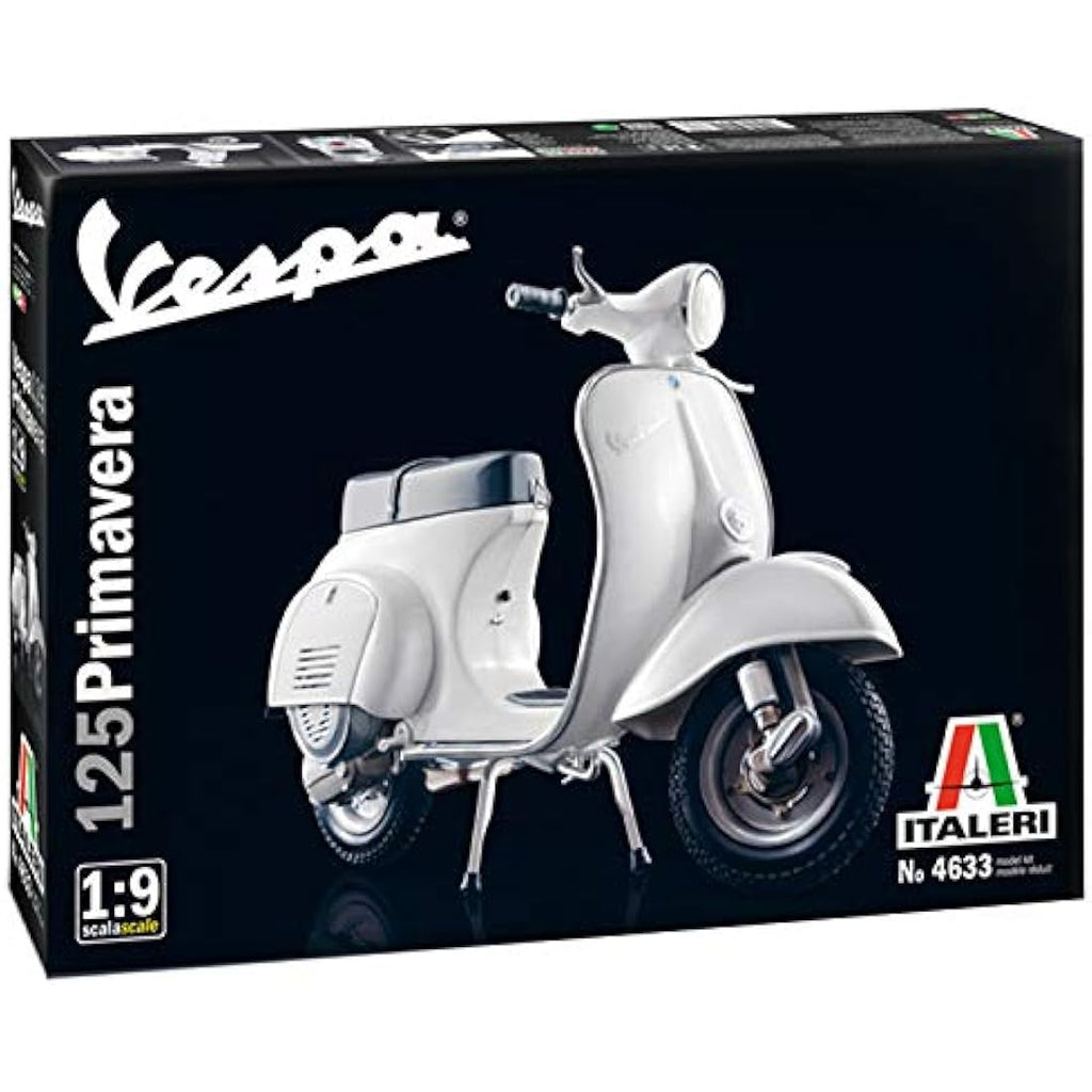 Italeri Vespa 125 Primavera - Detailed 1:10 Scale Model Building Kit
