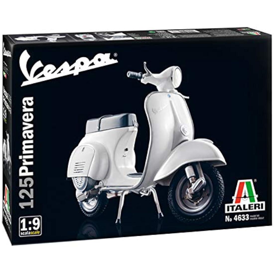 Italeri Vespa 125 Primavera - Detailed 1:10 Scale Model Building Kit