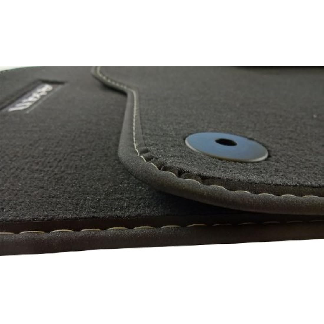 Vauxhall Adam Tailored Black Velour Carpet Floor Mats - Set of 4