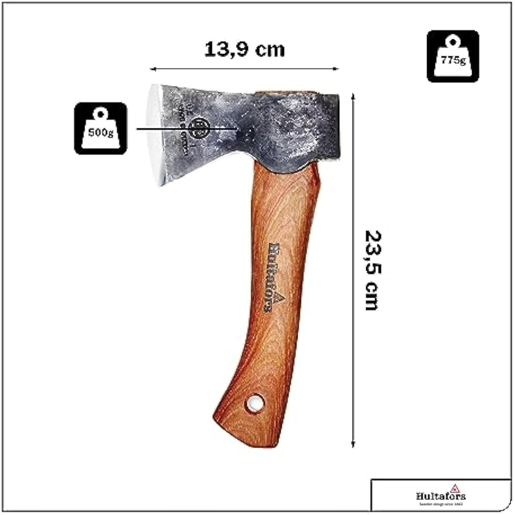 Hultafors Agelsjön Hand-Forged Hatchet – Swedish Steel & Hickory Handle