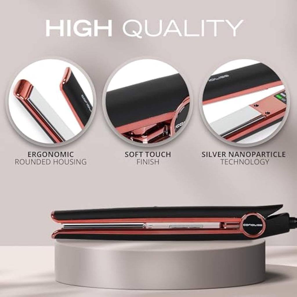 Corioliss C1 Professional Titanium Hair Straightener | Black Copper
