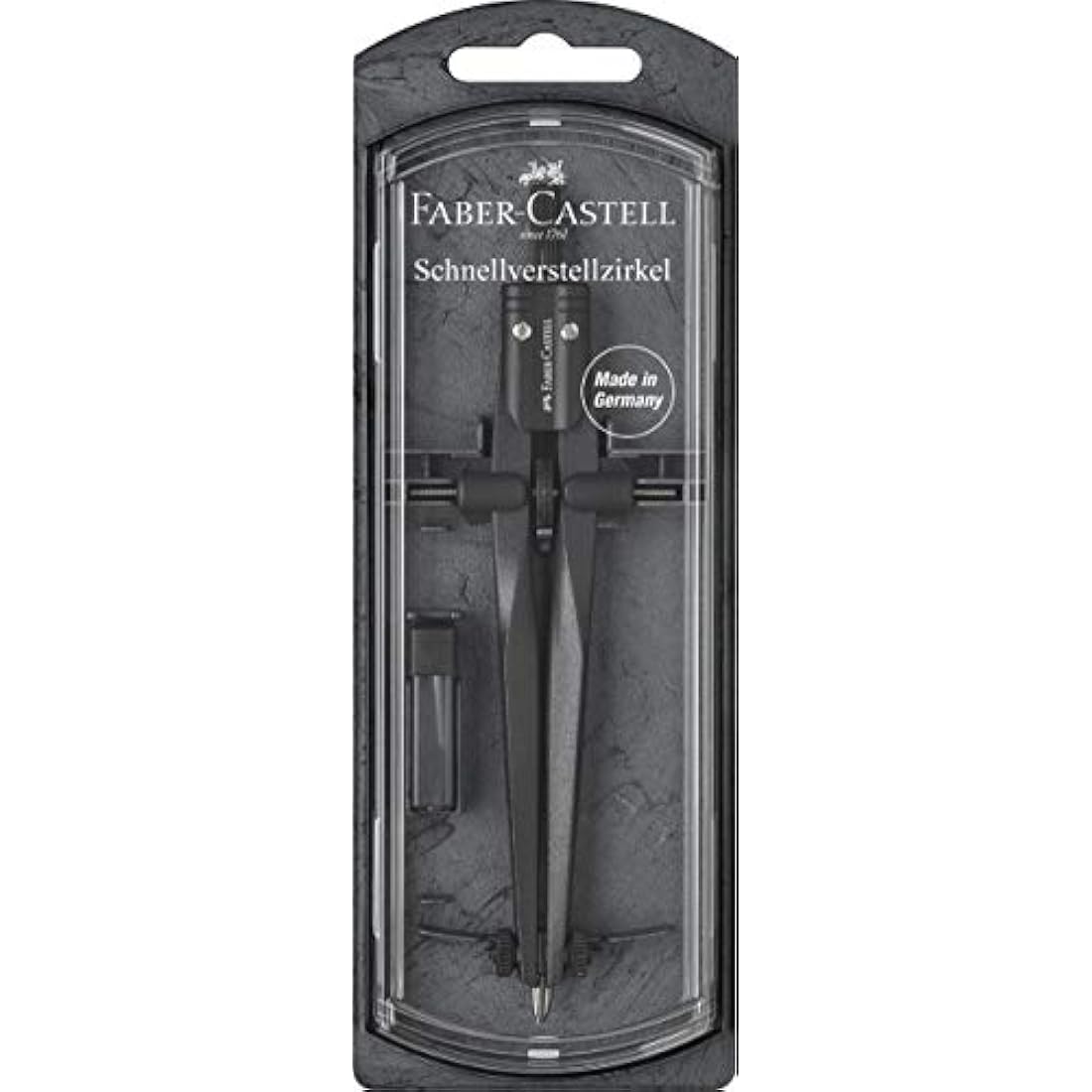 Faber-Castell Stream Quick-Set Compass – Black Stone Drafting Tool
