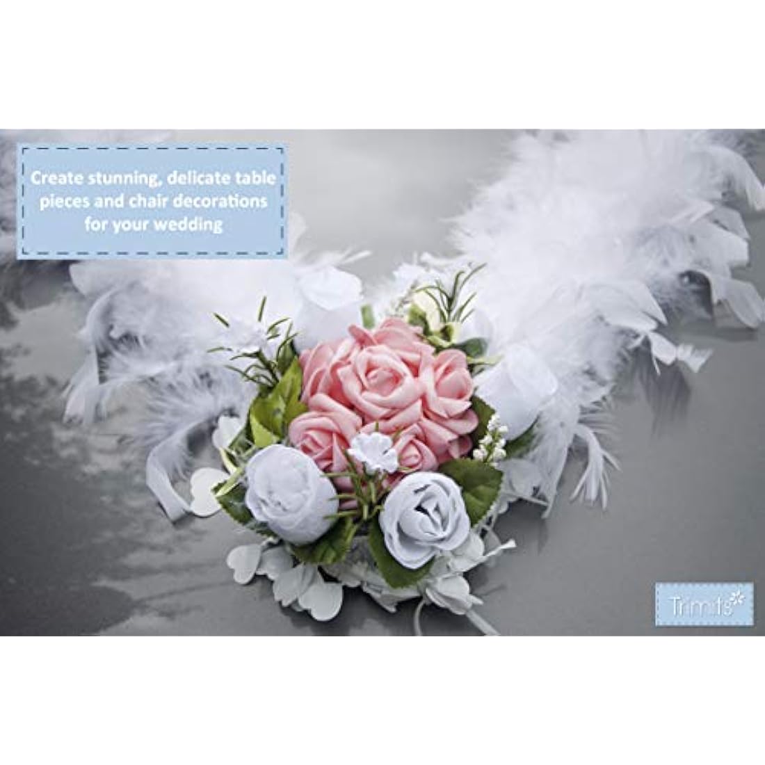 Trimits Marabou Feather Boa – Ivory 1.8m Turkey Feather Costume Accessory