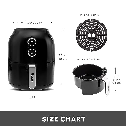 Karaca Multifry 3.5L Air Fryer – 1350W Non-Stick Compact Cooker