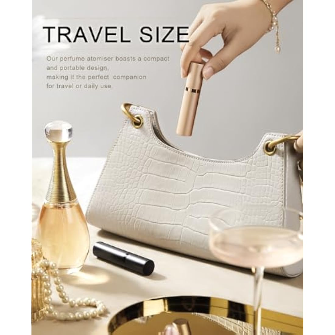 BRARIOS Refillable Perfume Atomiser – 5ml Portable Travel Spray, Blue