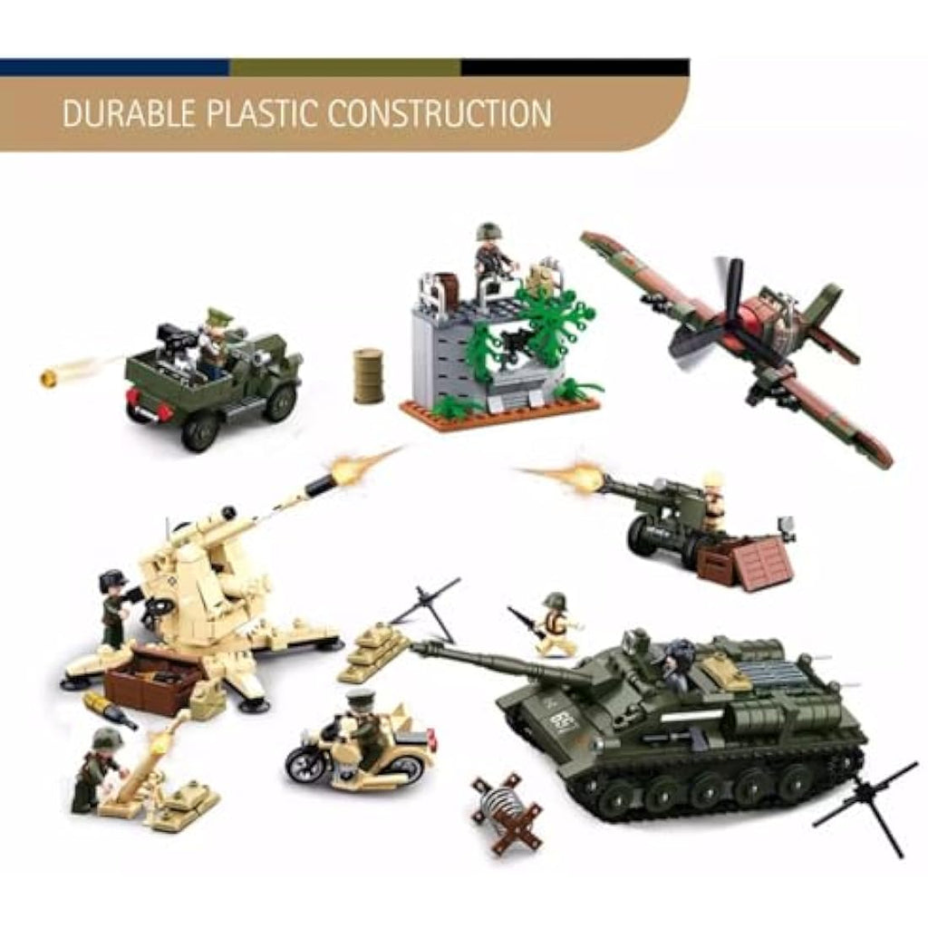 Sluban WWII Battle of Kursk Military Building Blocks Set - 998 Pieces