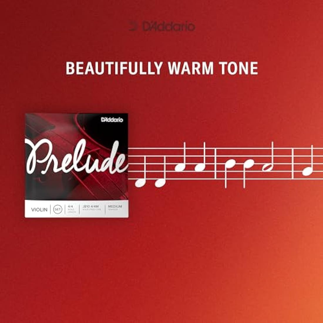 D'Addario Prelude Violin String Set – 4/4 Scale Medium Tension