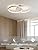 FANLG Modern LED Ceiling Light – 28W Dimmable Double Ring Chandelier