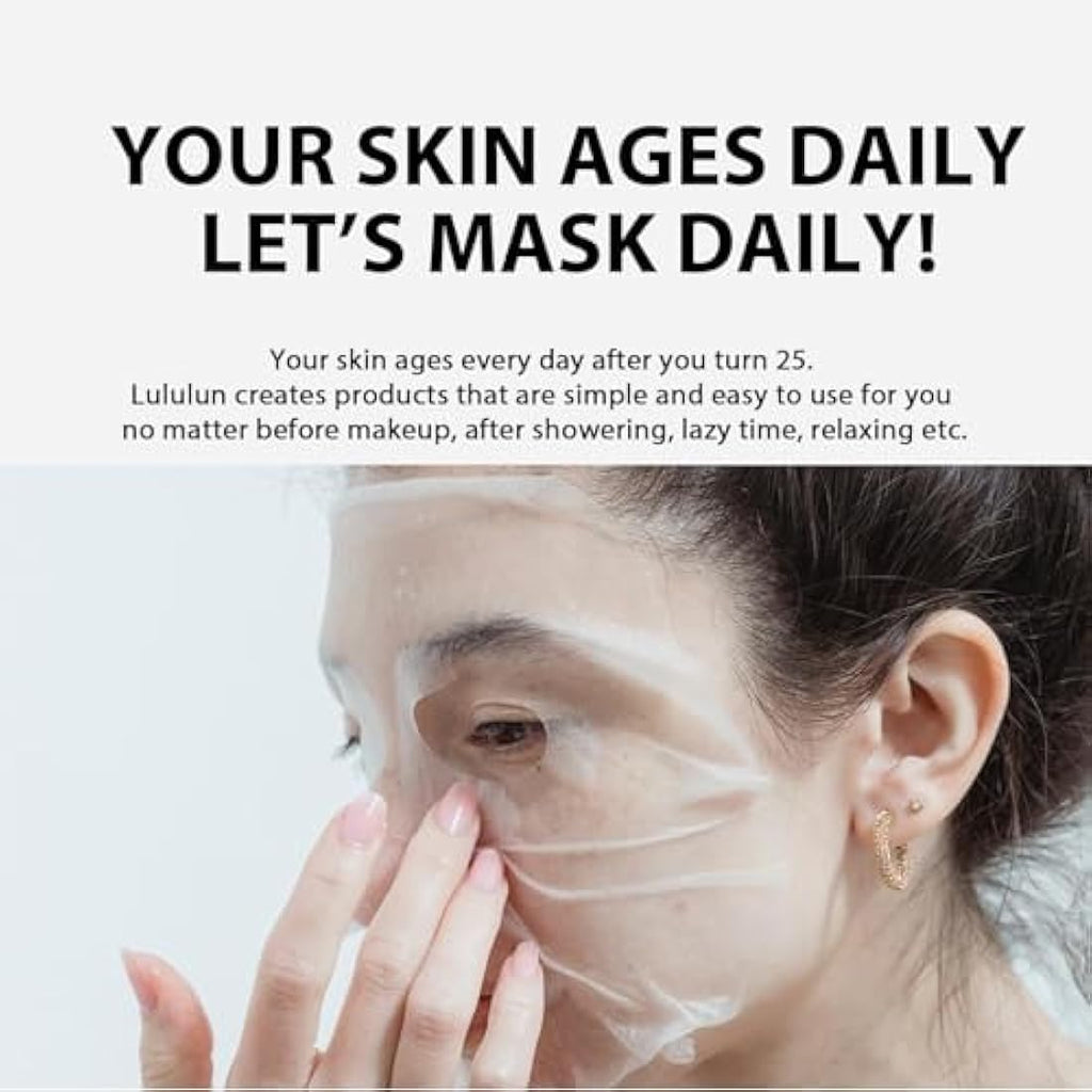 LuLuLun Pure Every Face Mask – Daily Hydrating Japanese Sheet Masks (32 Sheets)