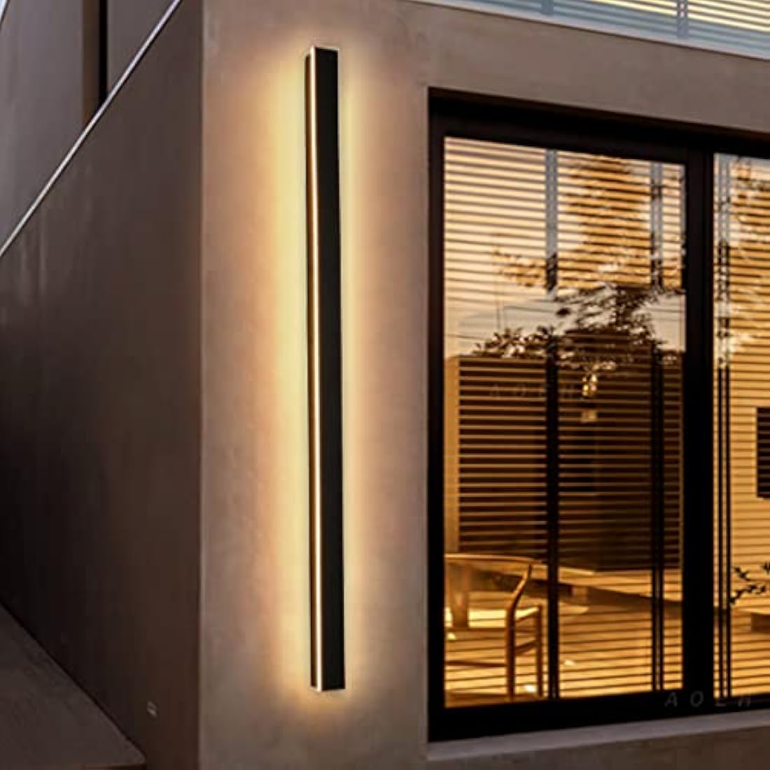 Modern LED Outdoor Wall Light – IP65 Waterproof 45W 125cm