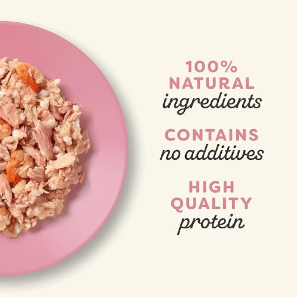 Applaws Natural Wet Cat Food – Tuna Fillet with Prawn in Broth (24 Pack)
