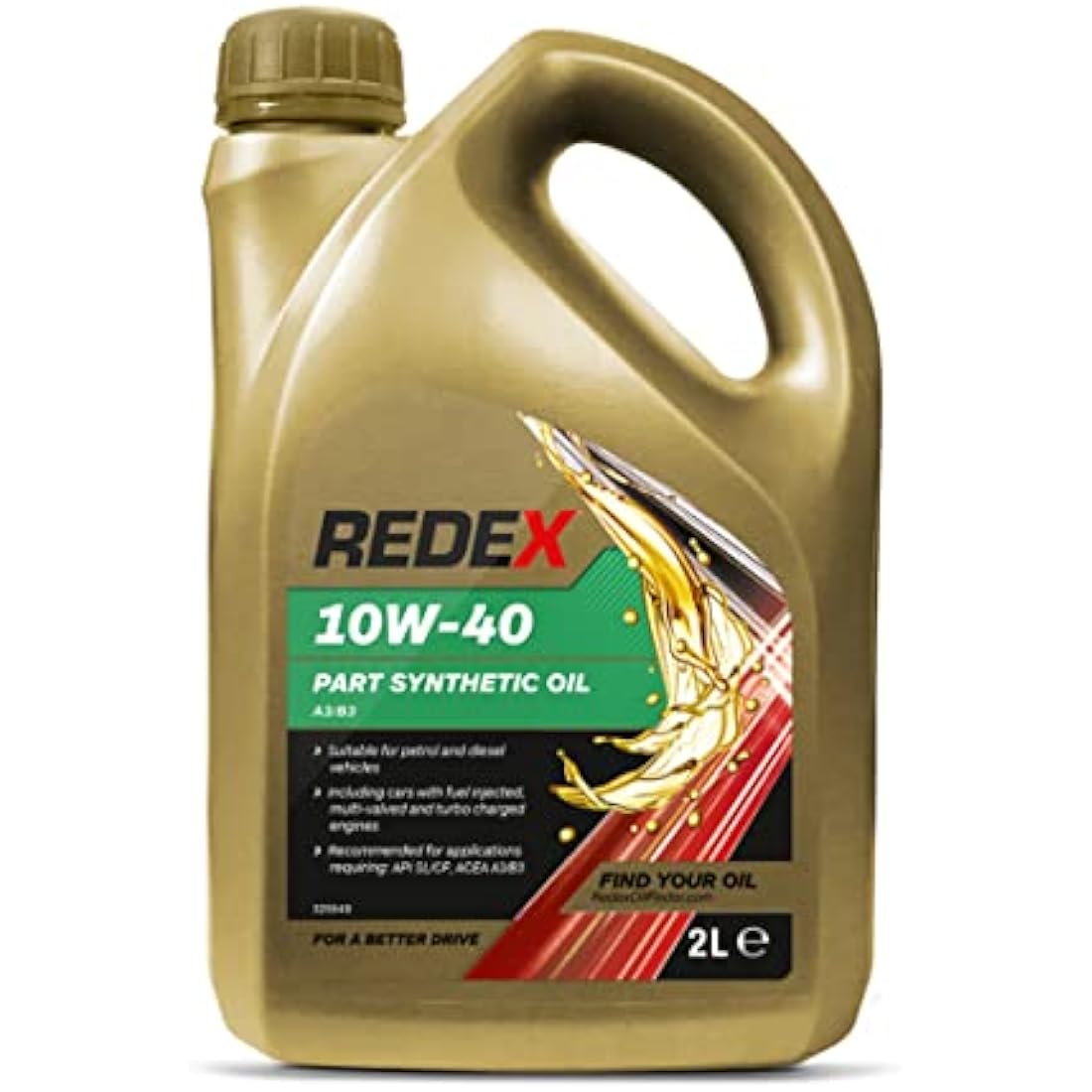 Redex 10W-40 Part Synthetic Motor Engine Oil - 2 Litre Lubricant