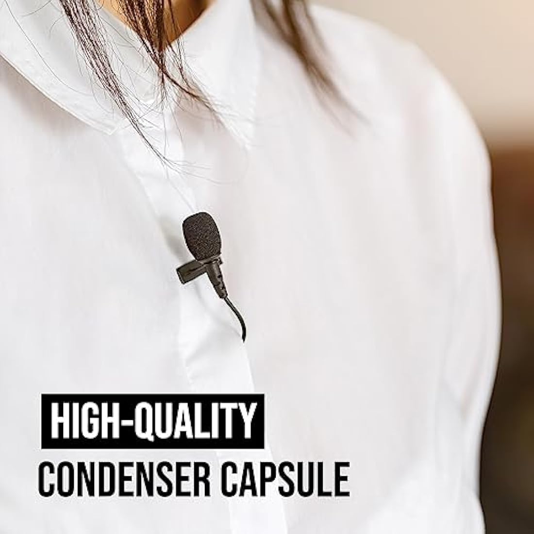 RØDE Lavalier GO Professional Lapel Microphone - 3.5mm TRS - Black