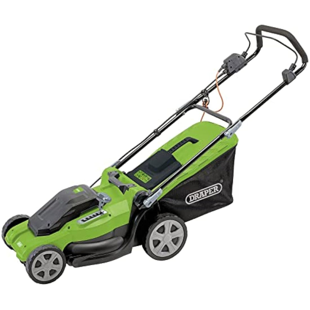 Draper 1600W Electric Lawn Mower – 400mm Corded Grass Cutter
