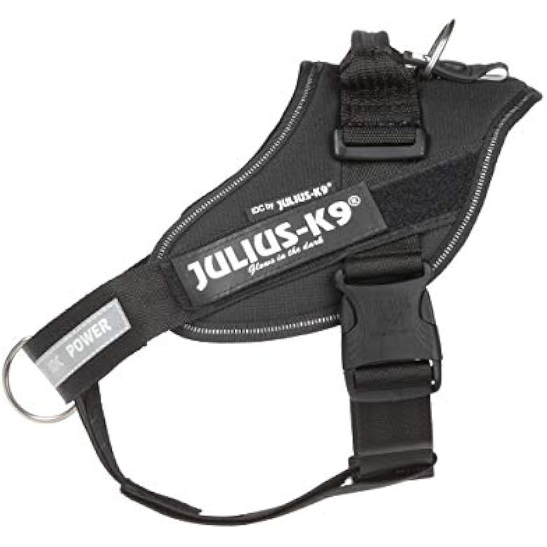Julius-K9 IDC Powerharness | Reflective Dog Harness with Y-Belt - Black