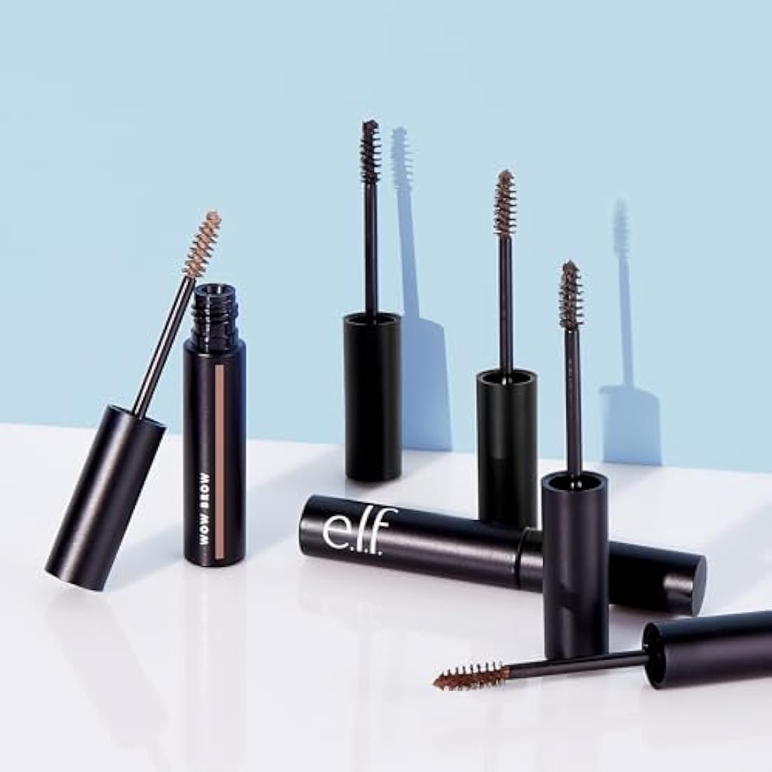 e.l.f. Wow Brow Gel – Volumizing Fiber-Infused Eyebrow Gel, Neutral Brown