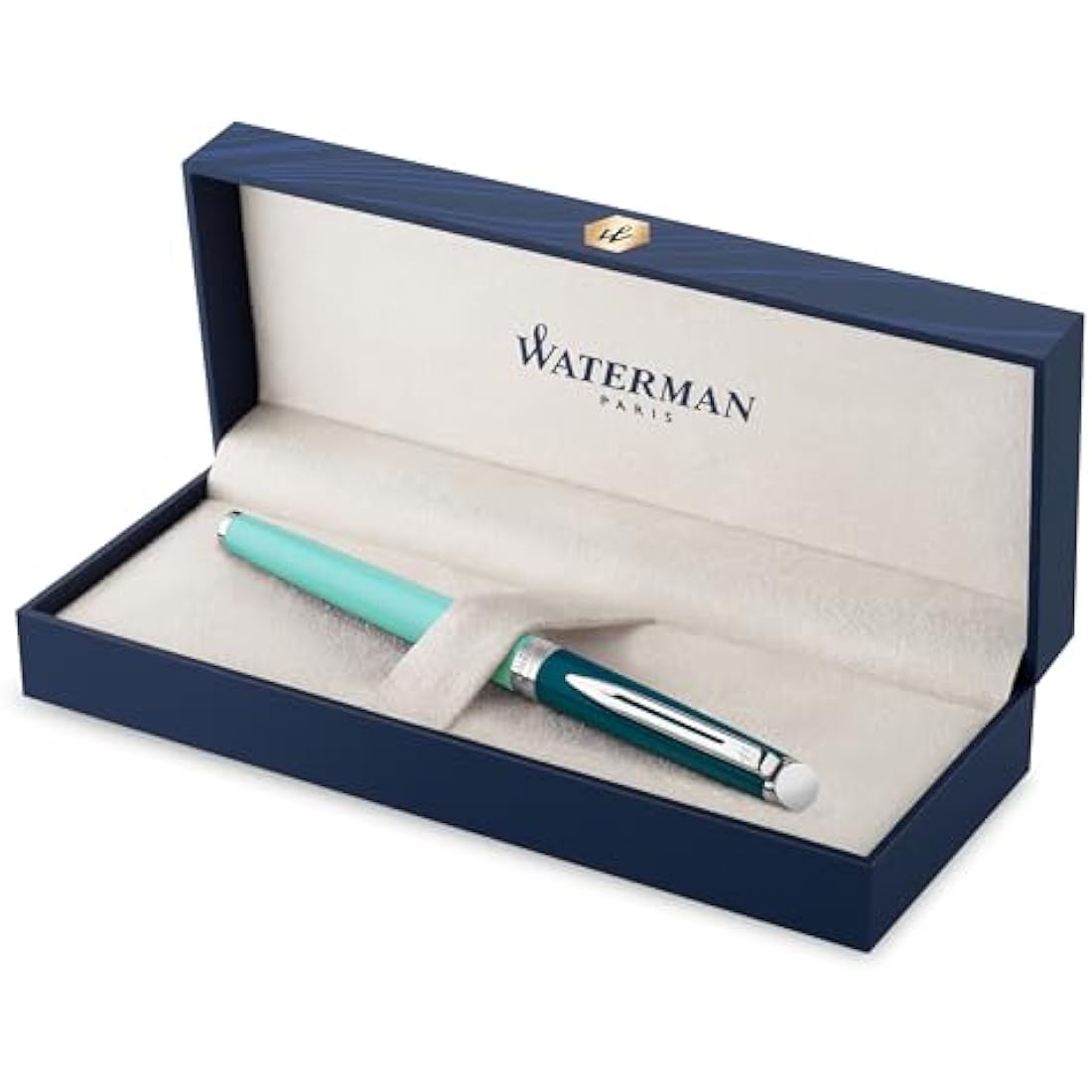 Waterman Hémisphère Fountain Pen – Metal & Green Lacquer, Fine Nib