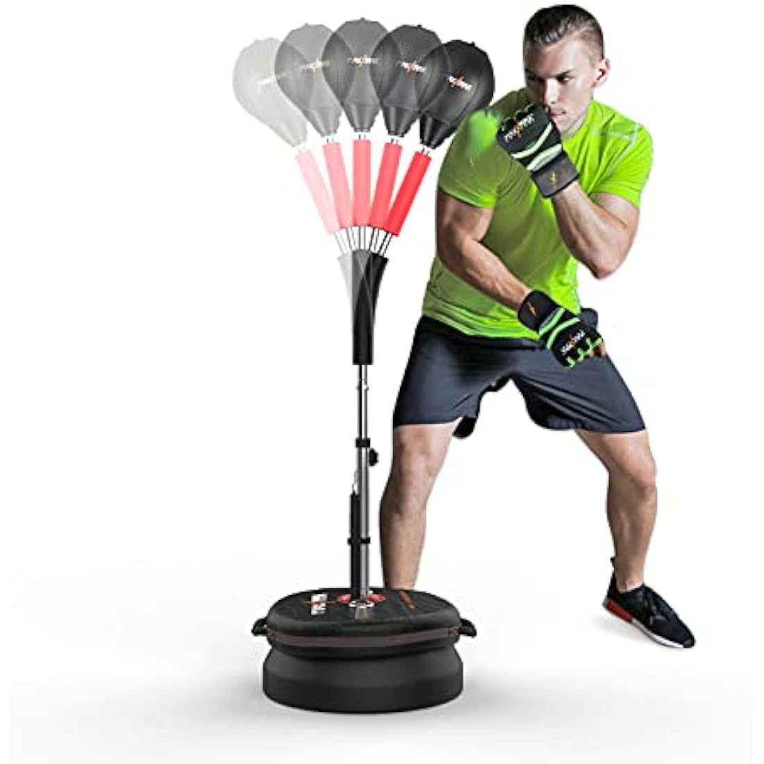 MaxxMMA Cobra Reflex Punching Bag – Adjustable Speed Boxing Stand