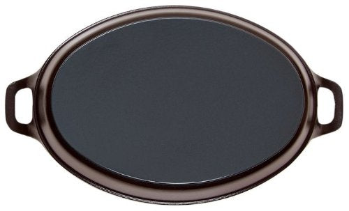 Staub Cast Iron Oval Oven Dish – 28cm Matte Black Enamel Roaster
