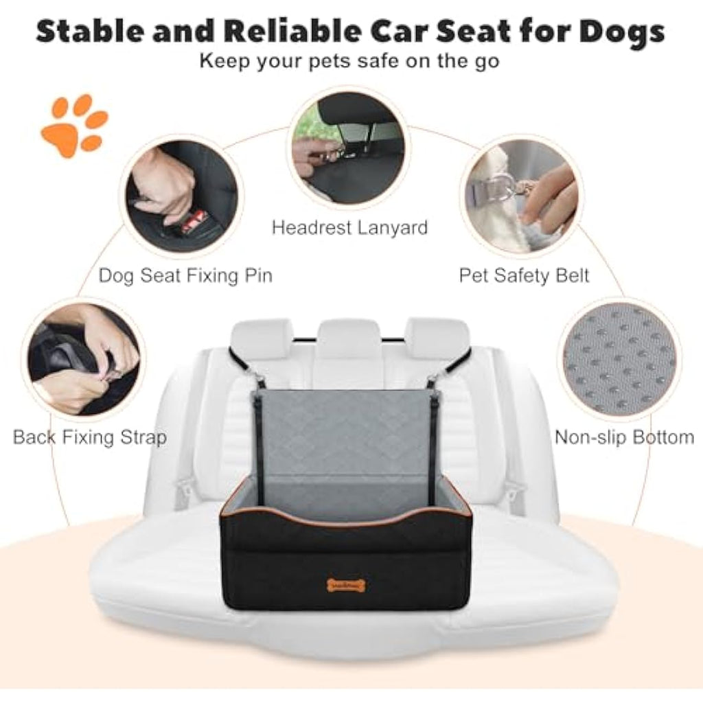 VavoPaw Dog Car Seat | Waterproof Booster Seat for Medium Dogs
