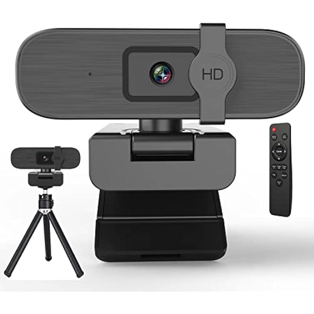 Nolansend 4K Webcam with Remote Control, AI Auto-Zoom and Privacy Cover