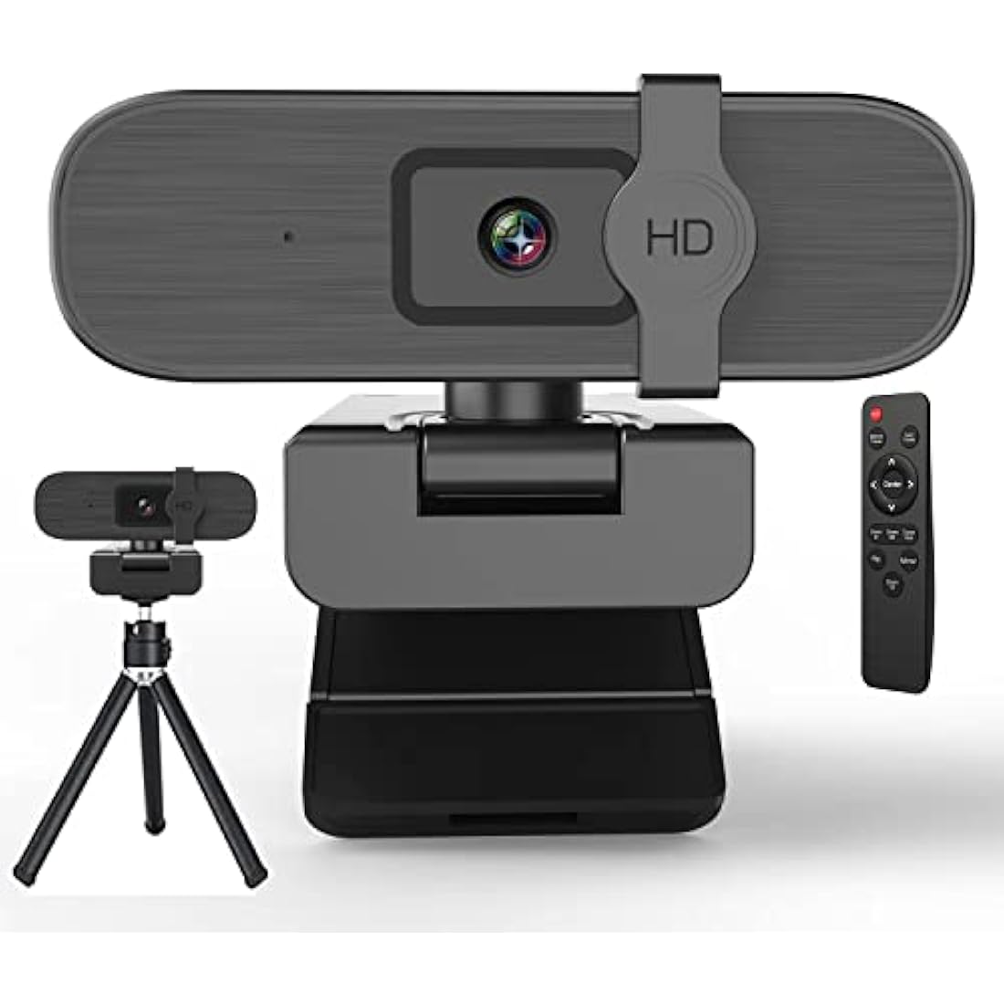 Nolansend 4K Webcam with Remote Control, AI Auto-Zoom and Privacy Cover