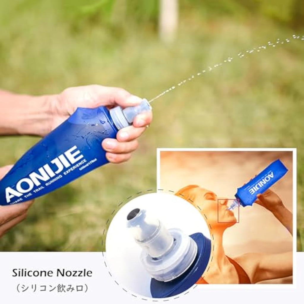 TRIWONDER Soft Flask – BPA-Free TPU Foldable Running Water Bottle