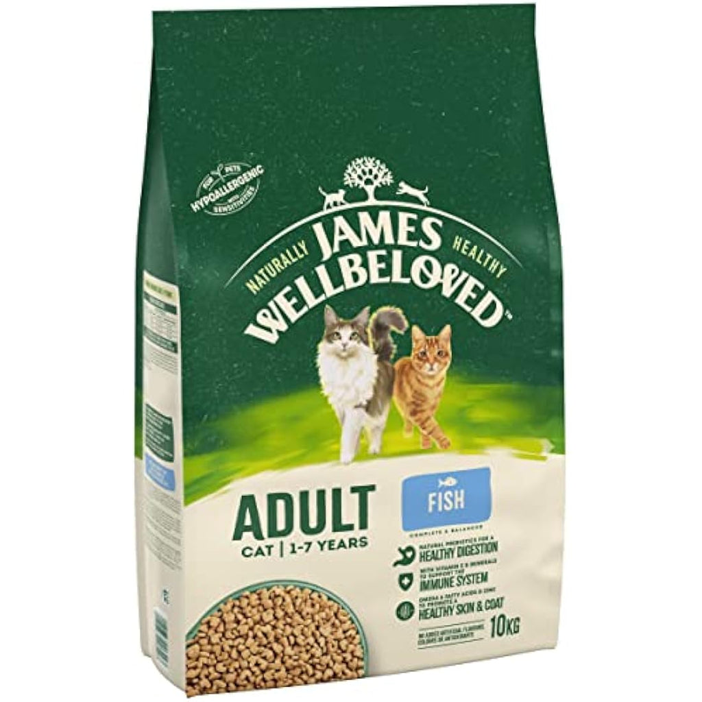 James Wellbeloved Adult Fish Hypoallergenic Dry Cat Food - 10kg