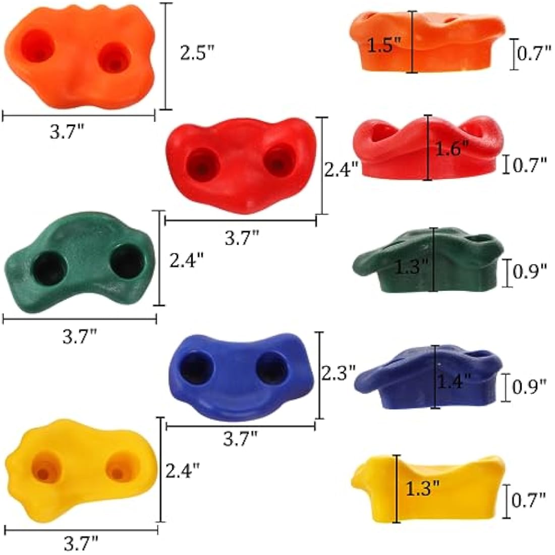 ZENFUN 25 Pack Rock Climbing Holds with Rope for Indoor & Outdoor Wall