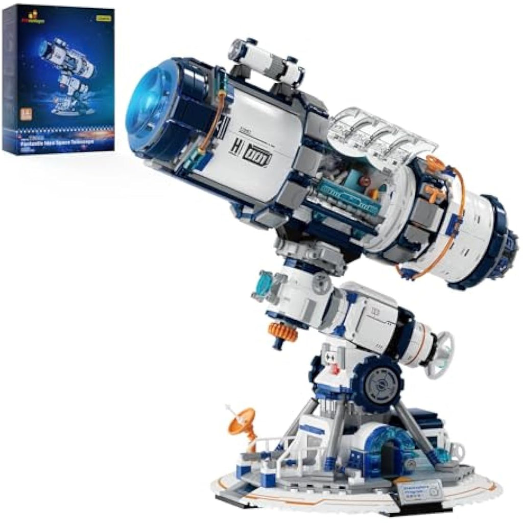 JMBricklayer Space Telescope Building Set with Lights - 995PCS Model Kit
