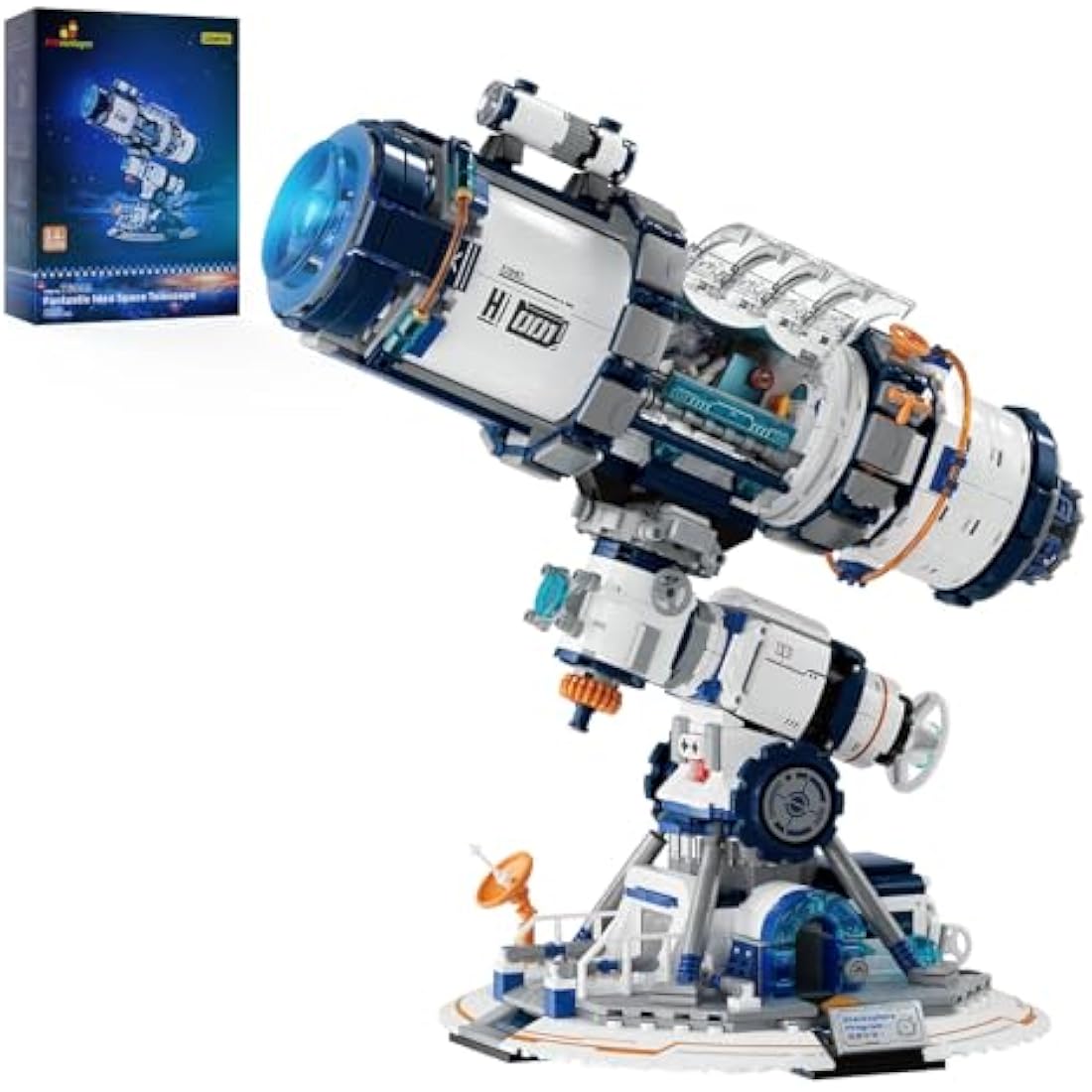 JMBricklayer Space Telescope Building Set with Lights - 995PCS Model Kit