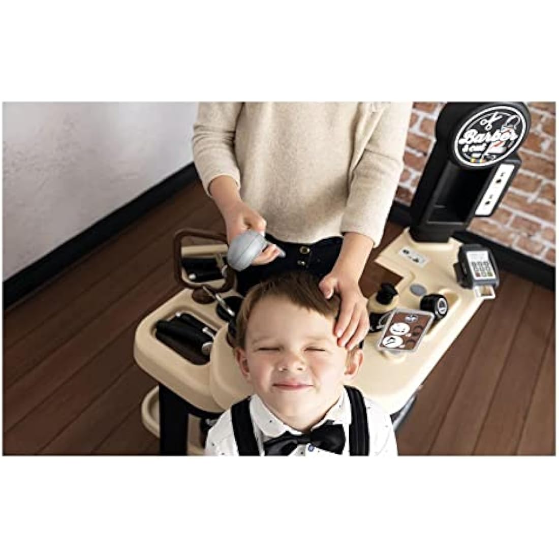 Smoby Barber and Hairdresser Play Salon - Kids Pretend Play Station
