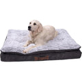 Petface Luxury Memory Foam Dog Bed – Washable Orthopedic Bed, Grey, Medium