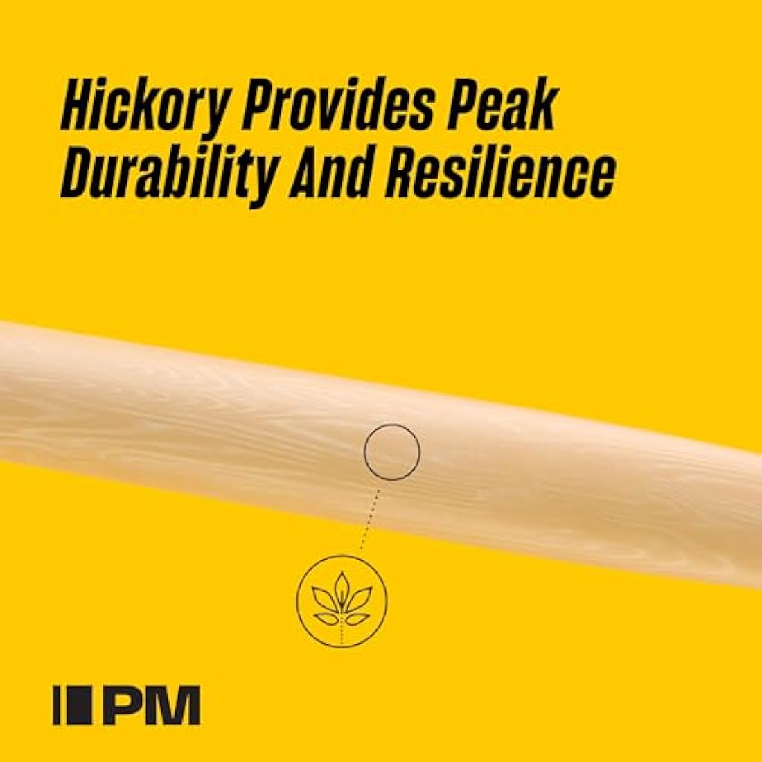 ProMark Rebound 7A Drumsticks – ActiveGrip Hickory Wood, Acorn Tip