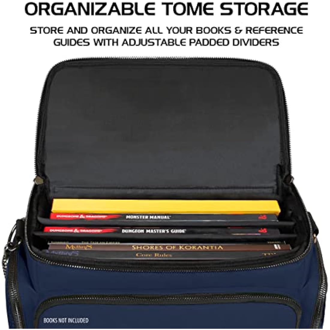 ENHANCE RPG Adventurer's Bag – Dragon Hide DND Case with Mat Holder