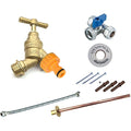 Pipestation Garden Outside Tap Kit – Complete Hose Fitting Set with Wallplate