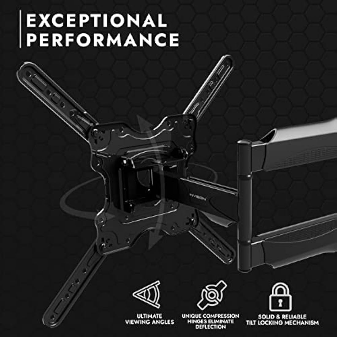 Invision Full Motion TV Wall Mount for 24-60 Inch Screens | HDTV-E