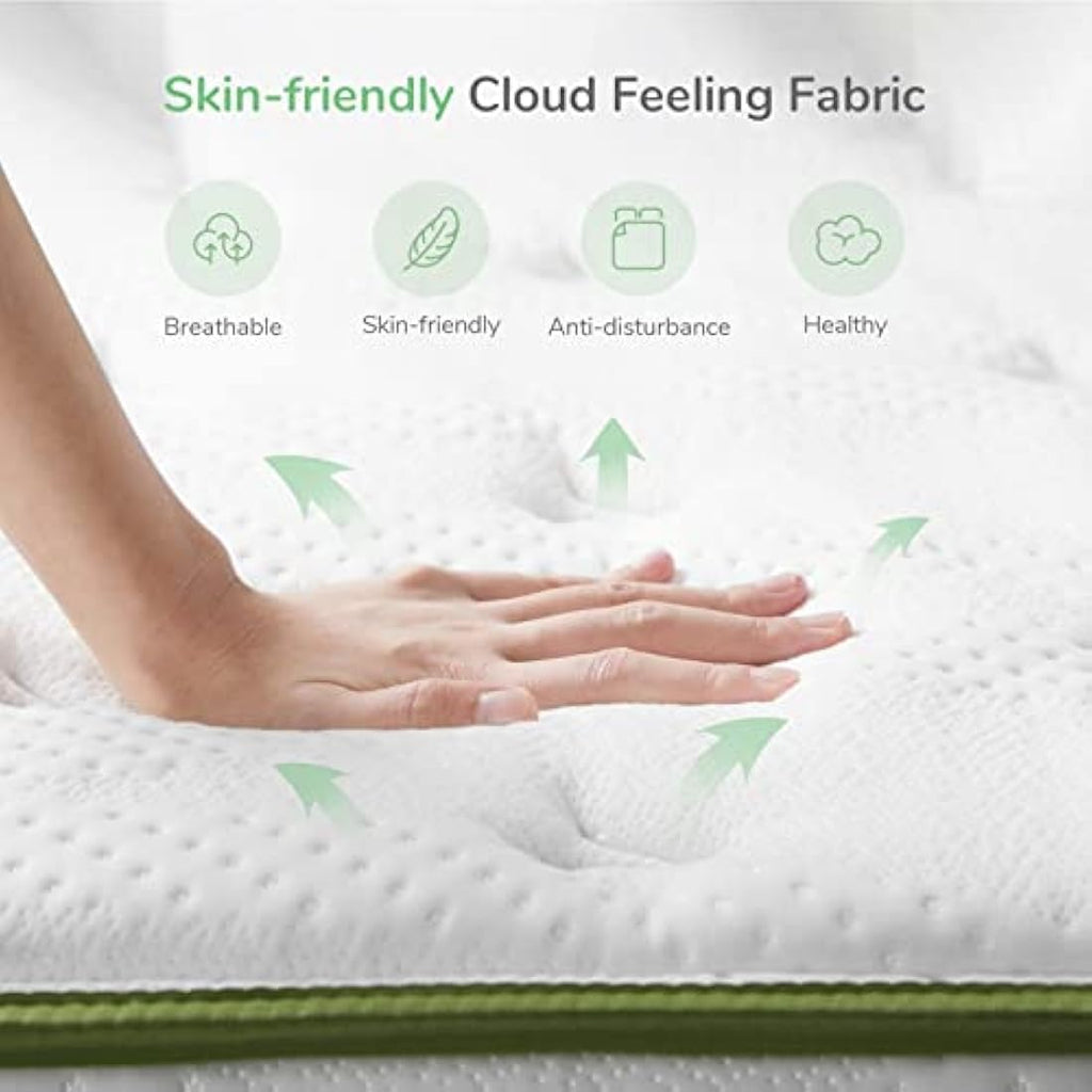 Novilla 7 Inch Single Hybrid Mattress | Gel Memory Foam & Pocket Sprung