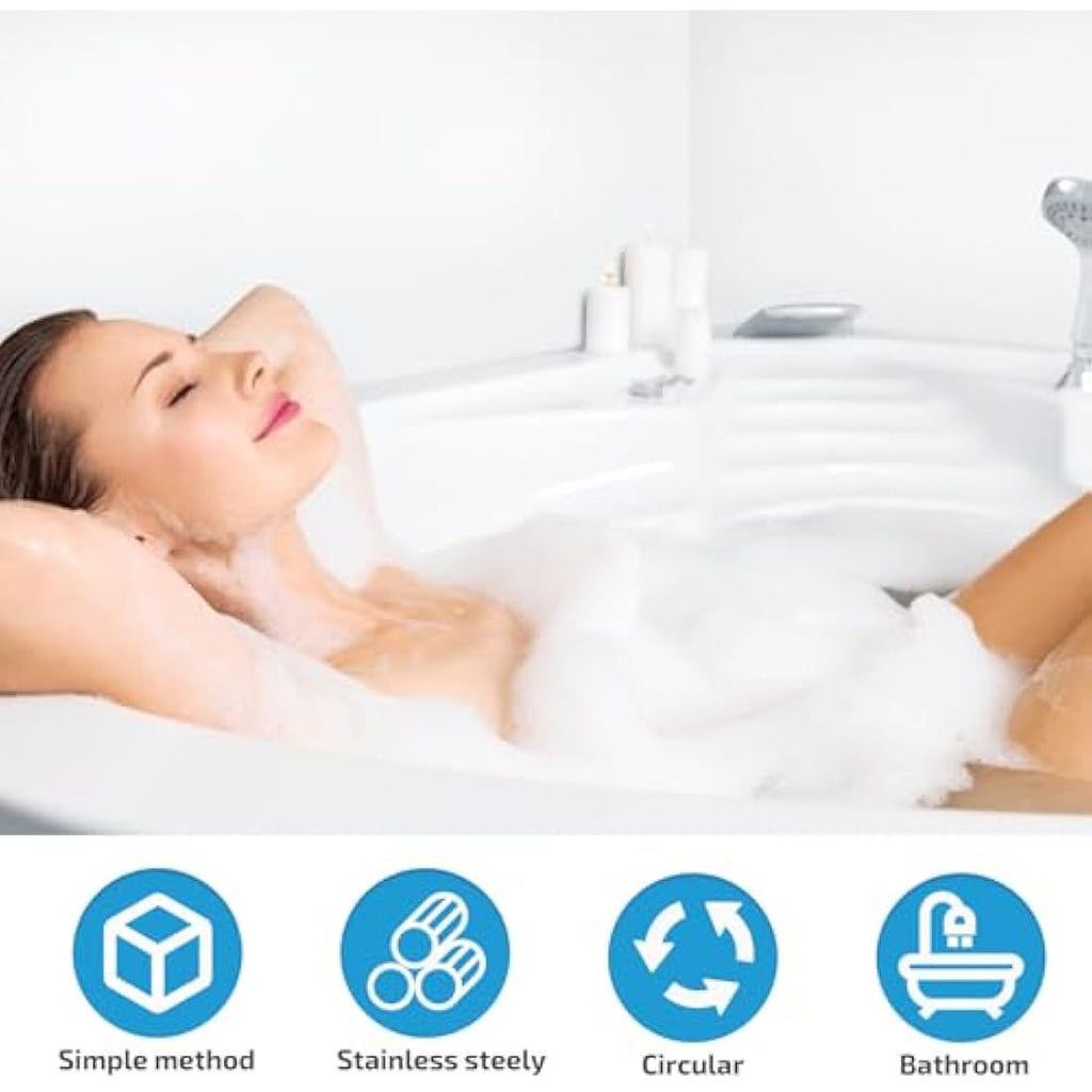 Stainless Steel Bathtub Tray – Extendable Bath Caddy Silver