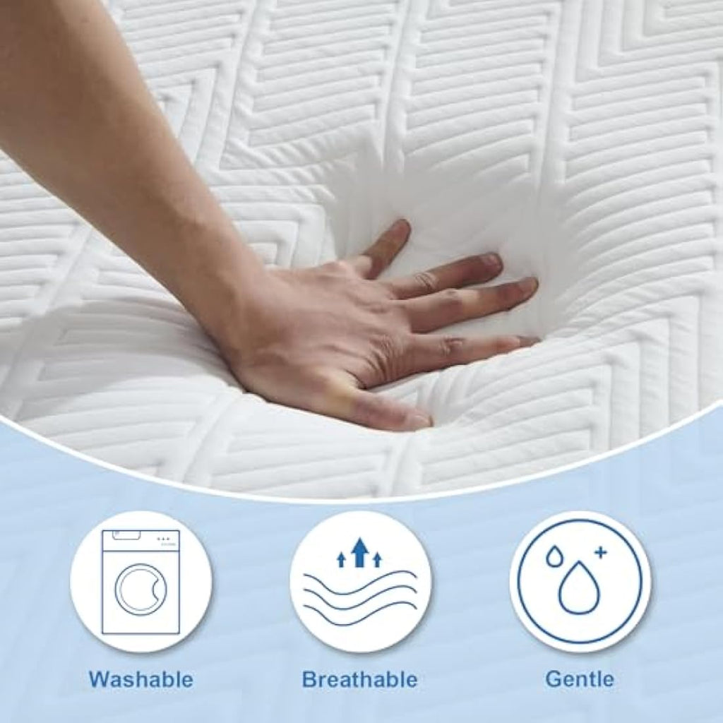 Jolof Store Gel Memory Foam Double Mattress – Medium Firm & Cooling