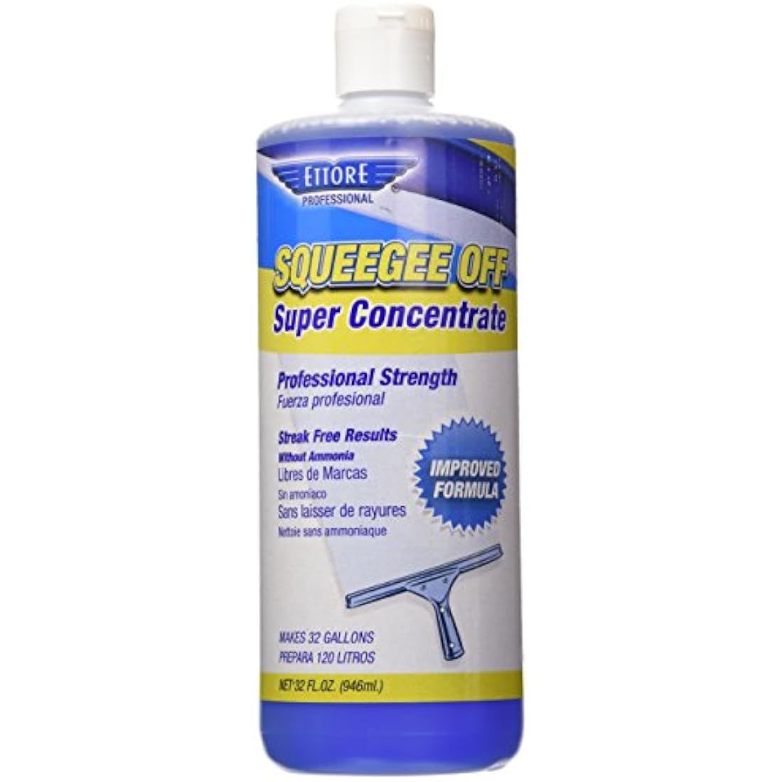 Ettore Squeegee Off Window Cleaning Soap – 32oz Concentrated Formula