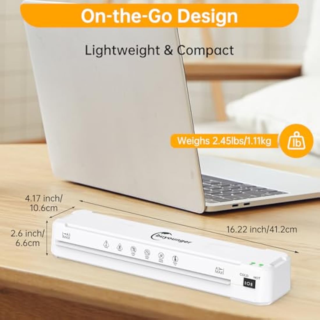 Jolof Store A3 Laminator Machine | 5-in-1 Set with 30 Pouches & Trimmer